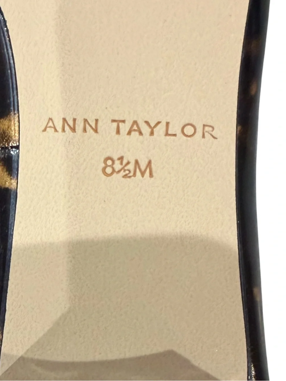 Ann Taylor Tortoise Shell Pumps Size 8.5 Brown Office Business Casual Fall